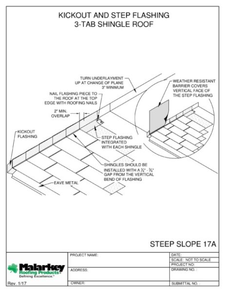SS17A: Step Flashing 3-Tab Shingle Roof PDF