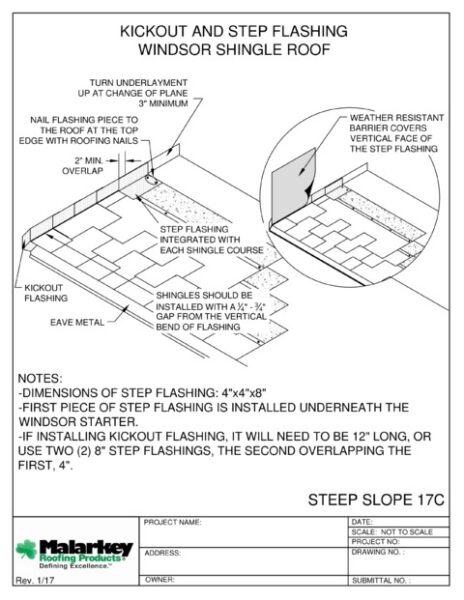 SS17C: Step Flashing Windsor Shingle Roof PDF