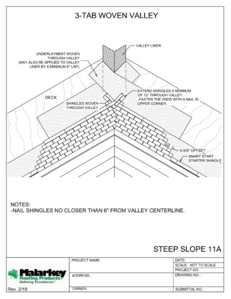 SS11A: 3-Tab Woven Valley PDF