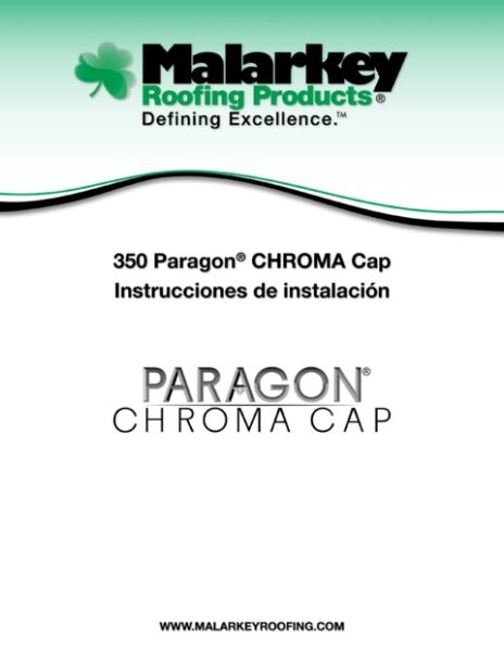 Instrucciones de Instalación de Paragon CHROMA Cap (Español)