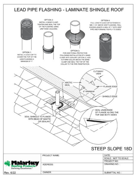 SS18D: Lead Pipe Flashing Laminate Shingle Roof PDF
