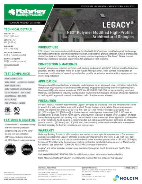 Legacy (Discontinued) Tech Data