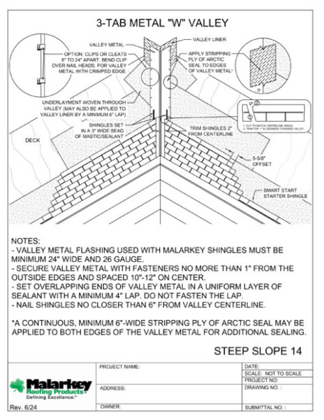 SS14: 3-Tab Metal W Valley PDF