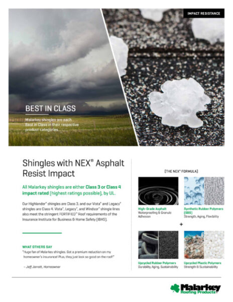 Impact Resistant Shingle Flyer