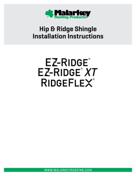 Hip and Ridge Shingles Installation Instructions