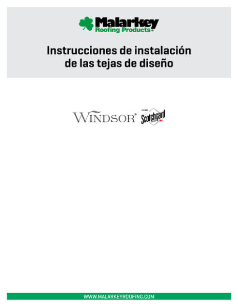 Instrucciones de Instalación de las Tejas de Diseño (Español)