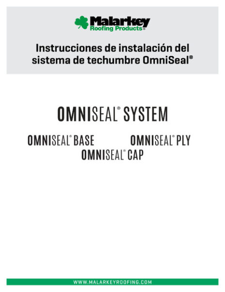 Instrucciones de Instalación del Sistema de Techumbre OmniSeal (Español)