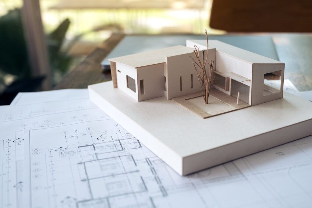 architectural model of residential home