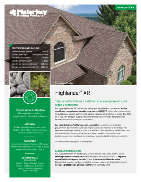 Folleto de Highlander AR (OK) (Español)