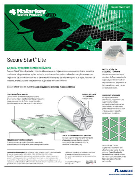 Folleto de 1029 Secure Start Lite (Español)